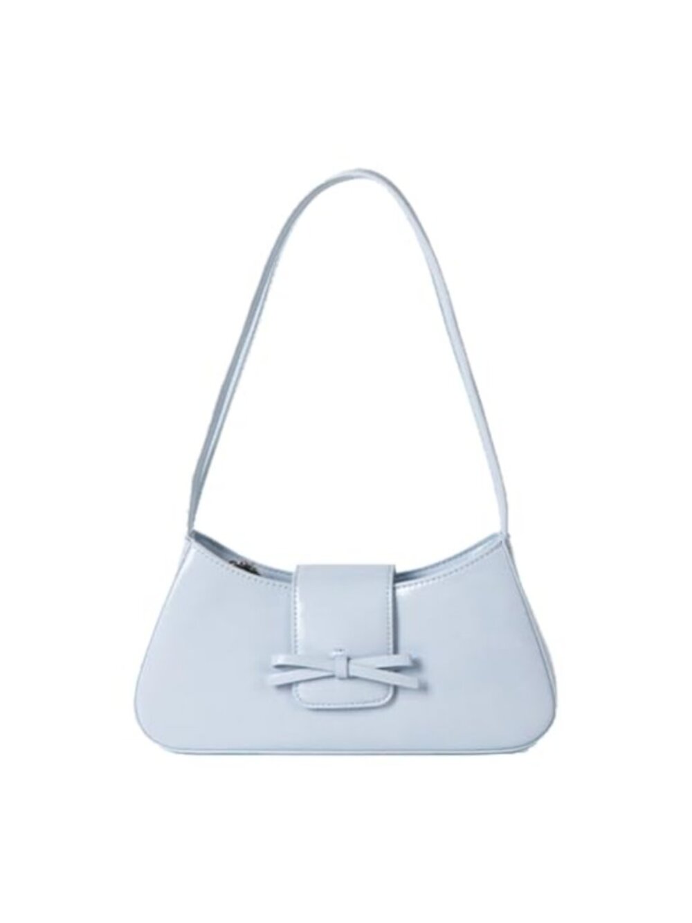 Patent Leather Hobo Shoulder Bag Tote Clutch Bow Purse